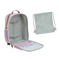 Valies Trolley Little Gang voor kinderen Lila