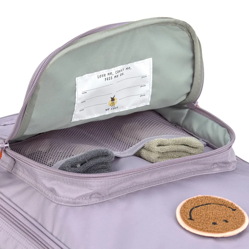 Valies Trolley Little Gang voor kinderen Lila