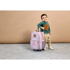 Valies Trolley Little Gang voor kinderen Lila