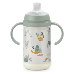 Vase d'apprentissage anti-goutte avec poignées Walk in the Park 270 ml vert