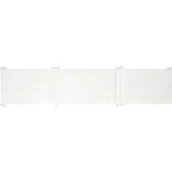 Velourse bedomranding 180 x 35 cm Oli, Flo & Ernest wit