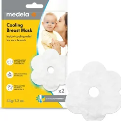 Verfrissend masker voor borsten 2stks Wit
