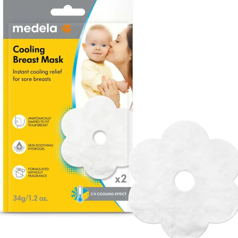Verfrissend masker voor borsten 2stks Wit