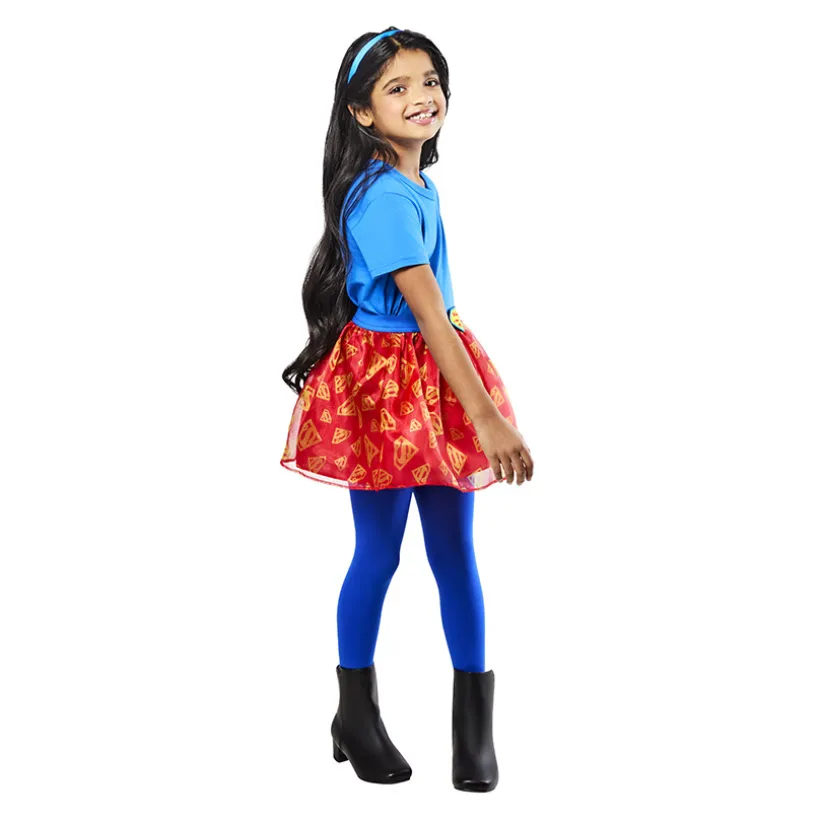 Verkleedset 5-8 jaar Supergirl Warner met rok en haarband