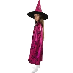 Verkleedset roze heksencape met puntige hoed 3-8 jaar Halloween Rubie's