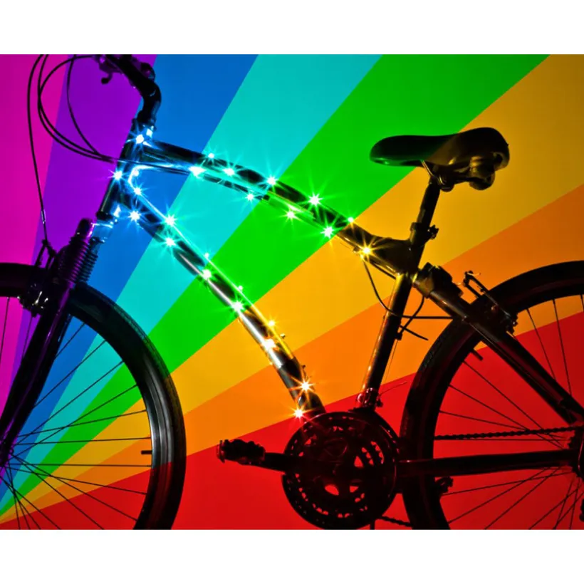 Verlichting voor fietsframe Cosmicbrightz Multicolor