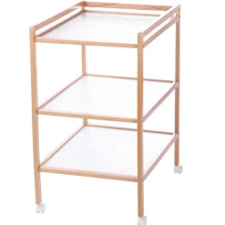 Verschoontafel 2 planken - Gelakt beuken pocket