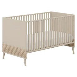 Verstelbaar babybedje 70 x 140 cm Eefje Cashmere Beige/Groovy Eikenhout