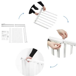 Verstelbaar Deco Pop drukbevestigd veiligheidshekje wit
