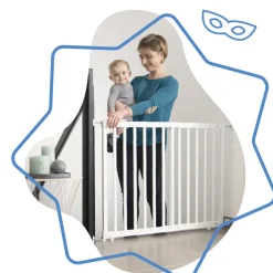 Verstelbaar Deco Pop drukbevestigd veiligheidshekje wit