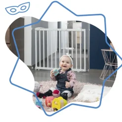 Verstelbaar Deco Pop drukbevestigd veiligheidshekje wit