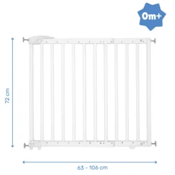 Verstelbaar Deco Pop drukbevestigd veiligheidshekje wit