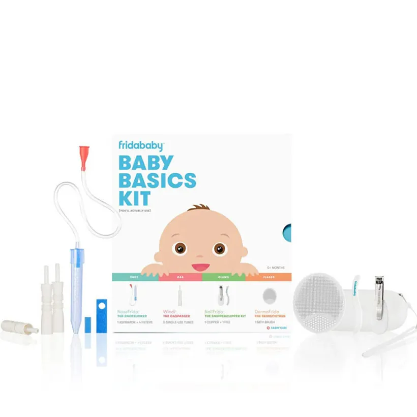 Verzorgingskit voor baby's - Wit/blauw
