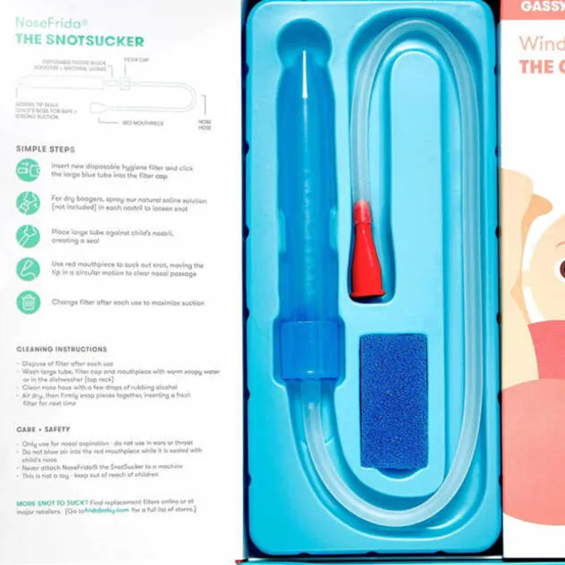 Verzorgingskit voor baby's - Wit/blauw