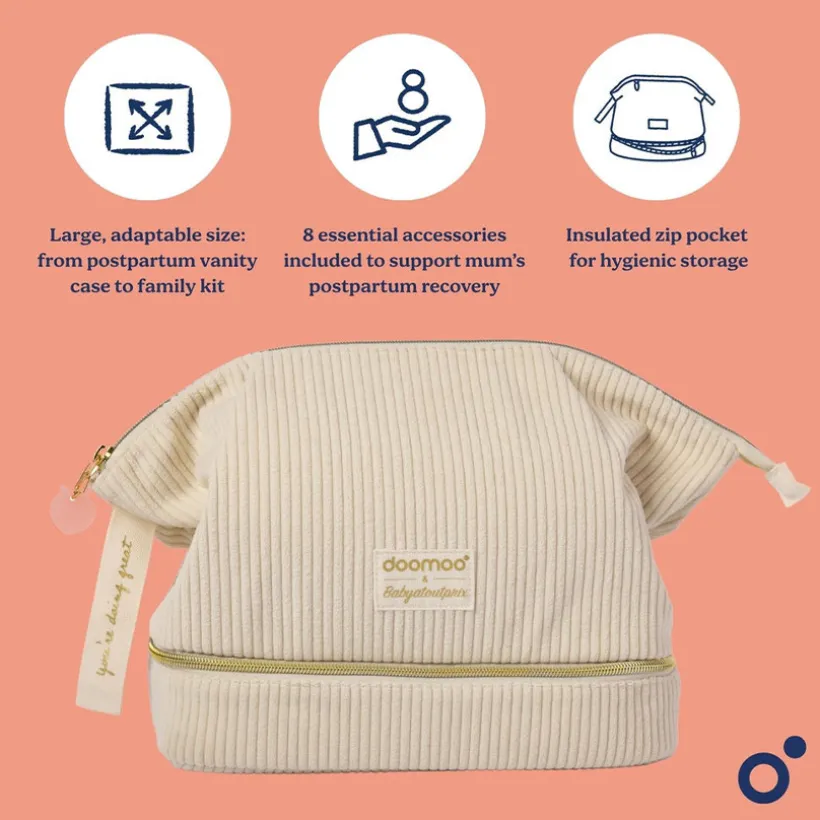 Verzorgingstas Mommy Vanity postnatale kit Sand