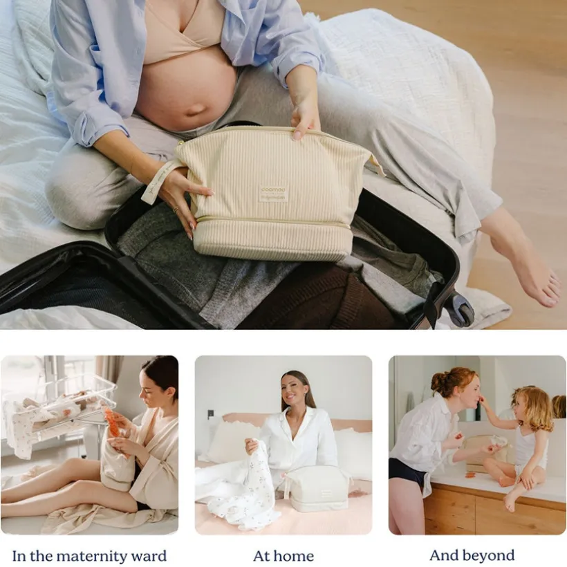Verzorgingstas Mommy Vanity postnatale kit Sand