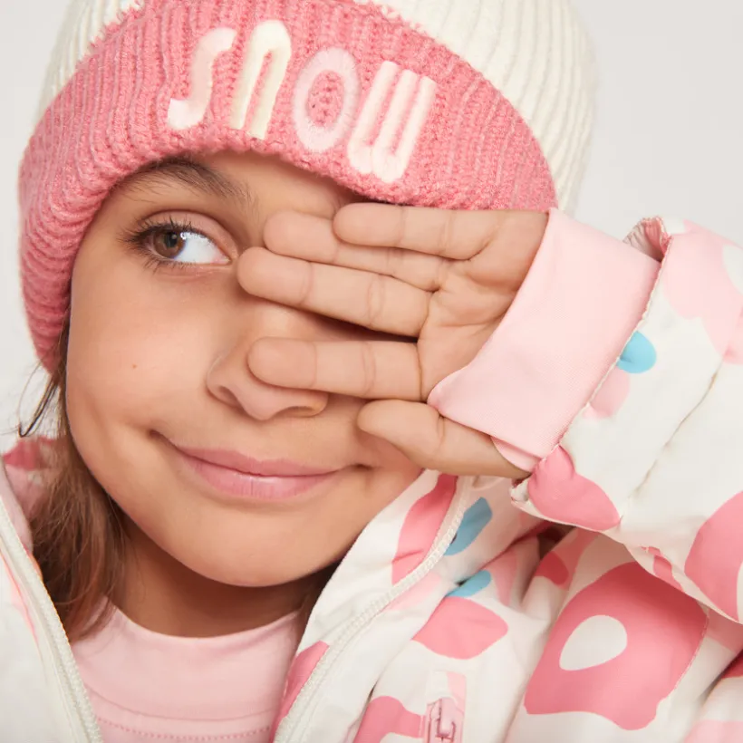 Veste de ski waterproof à capuche imprimé arty fille