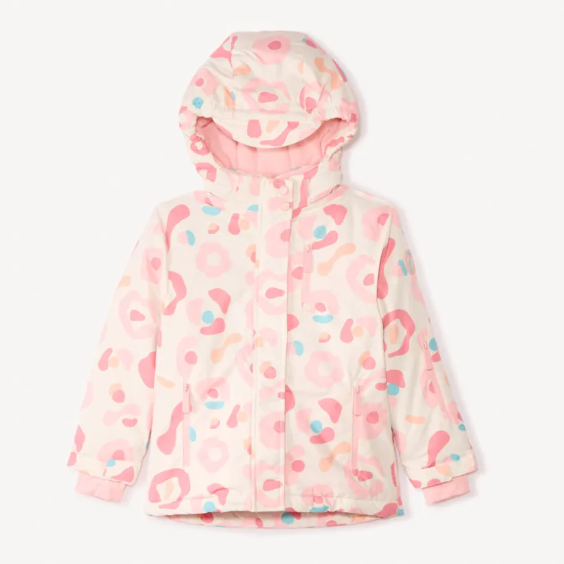 Veste de ski waterproof à capuche imprimé arty fille