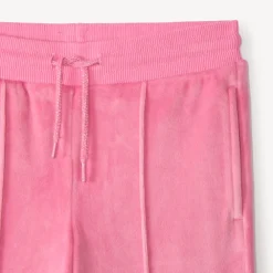 Vest- en joggingset in fluweel meisjes