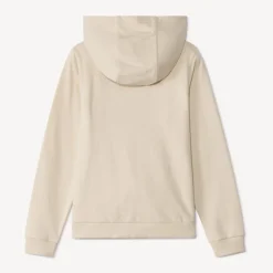 Vest in effen fleece met kap meisjes
