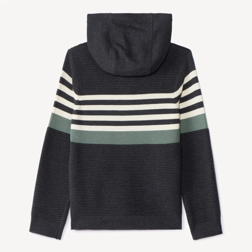 Vest in fantasiegebreide stof met colour block effect jongens