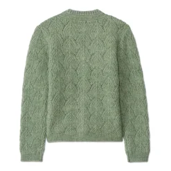 Vest in fantasiegebreid met torsadeknopen meisjes