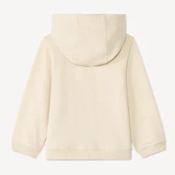 Vest in fleece effen met geborduurd lurex hart meisjes