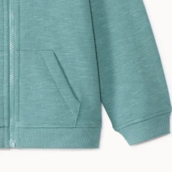 Vest in fleece met kap en 3D-berenoor voor babyjongens