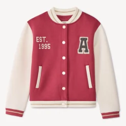 Vest in fleece met teddyhals en colourblock-effect meisjes