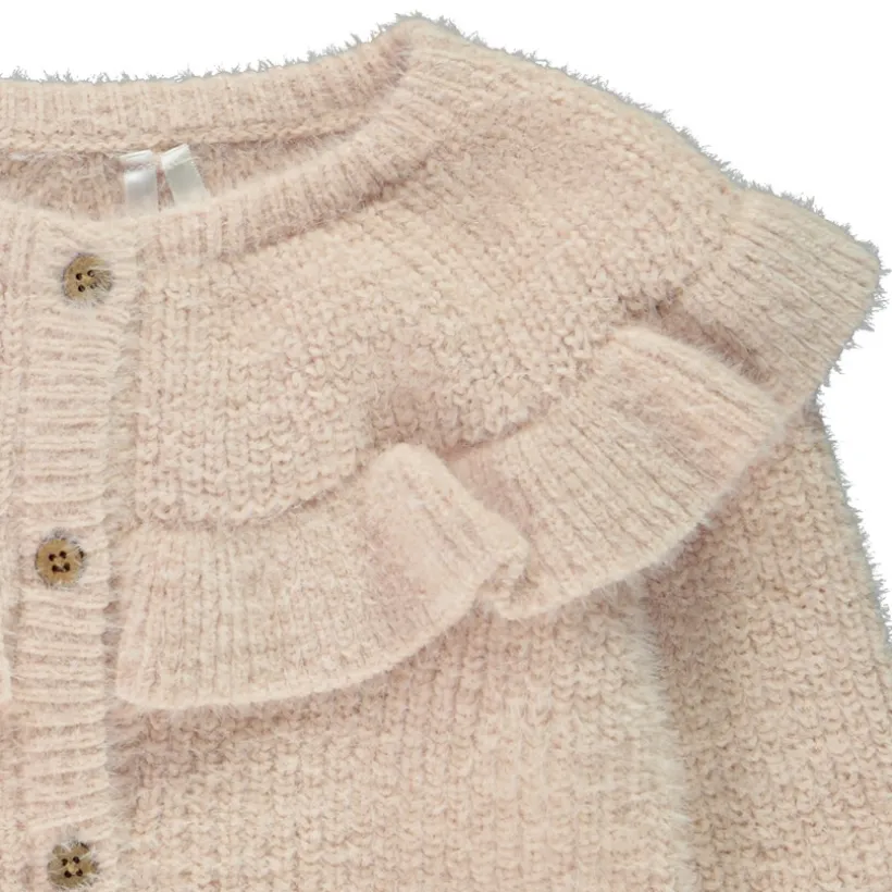 Vest in gebreid met ruche meisjes