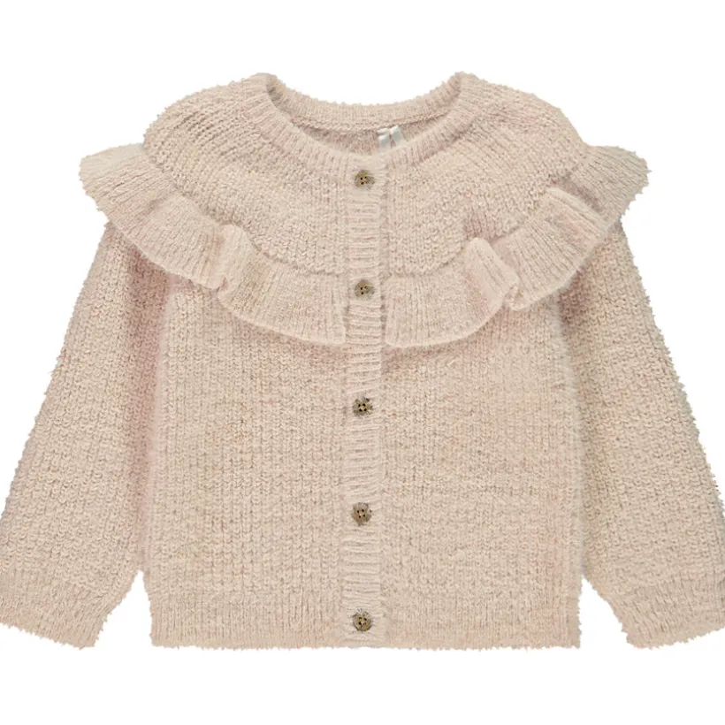 Vest in gebreid met ruche meisjes