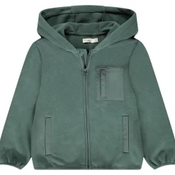Vest in microfleece met kap en zakken voor jongen