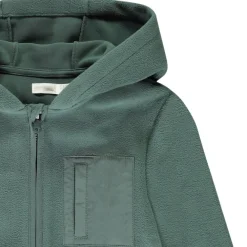 Vest in microfleece met kap en zakken voor jongen