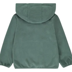 Vest in microfleece met kap en zakken voor jongen