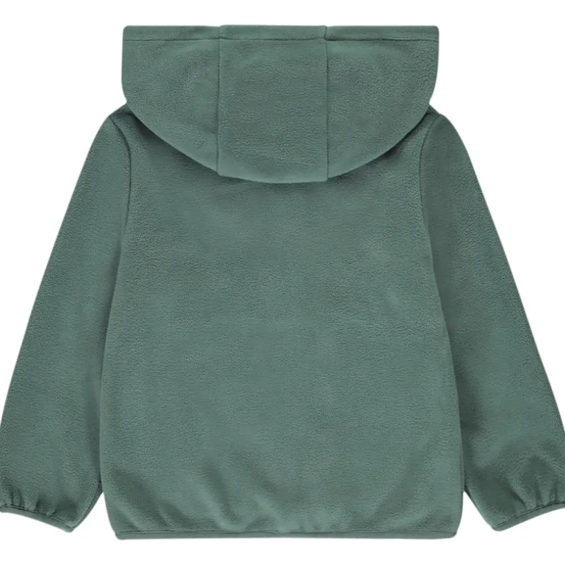 Vest in microfleece met kap en zakken voor jongen