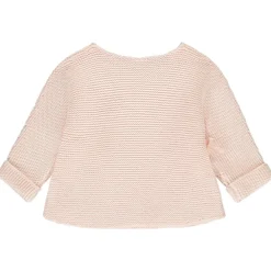 Vest met cache-cœur in gebreid voor baby meisje