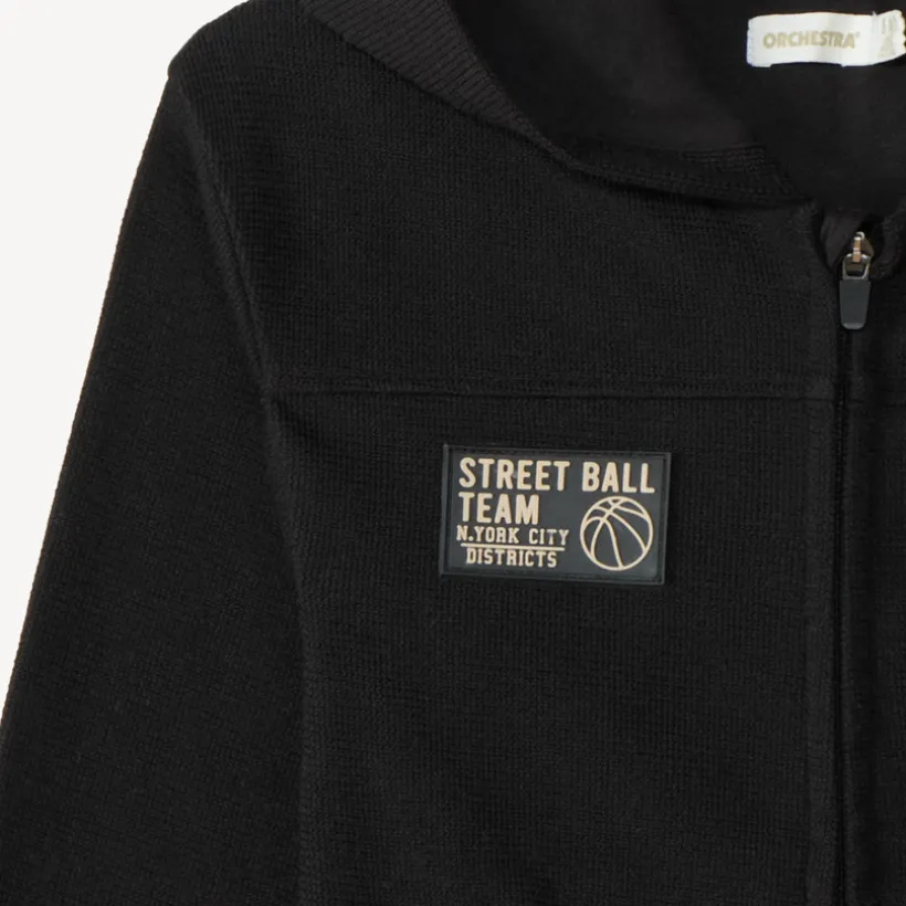Vest met capuchon voor jongens in sportieve stijl