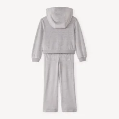 Vest met kap en effen jogging meisjes