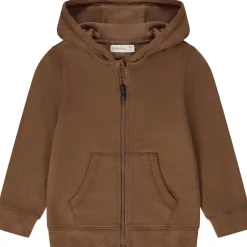 Vest met kap in effen fleece voor jongen