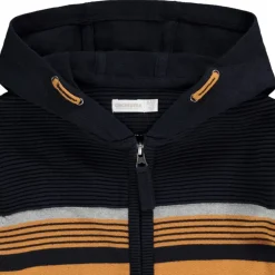 Vest met kap in fantasie gebreid voor jongen