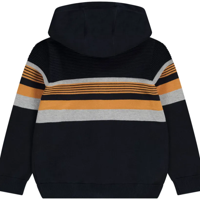 Vest met kap in fantasie gebreid voor jongen