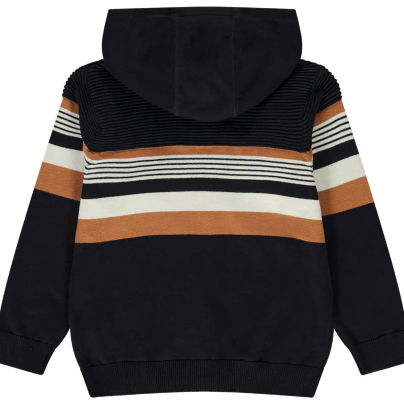 Vest met kap in fantasie gebreid voor jongen