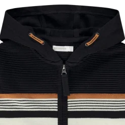 Vest met kap in fantasie gebreid voor jongen