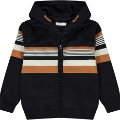 Vest met kap in fantasie gebreid voor jongen