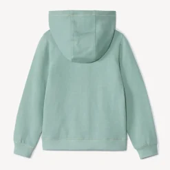 Vest met kap van fleece met hartborduursel meisjes