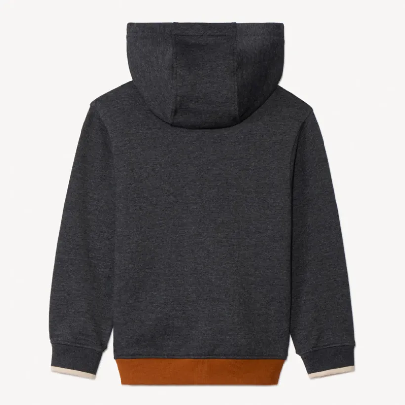 Vest met lange mouwen, colourblock-effect en kap voor jongens