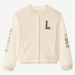 Vest met lange mouwen in teddystijl, geborduurd, meisjes