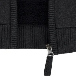 Vest met rits in jacquard gebreid in kerststijl voor jongen