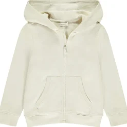 Vest van effen fleece met kap jongens