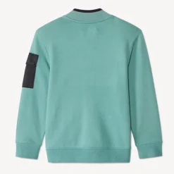 Vest van fantasie-piquéfleece met zakken jongens